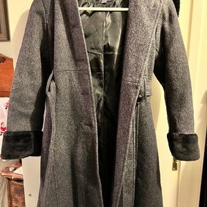 Rothschild dress coat with fur hood
